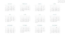 2023 Calendar Year View