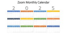 2025 Calendar All Monthls Zoom