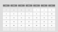 2025 Calendar Monthly Image 05 May