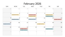2026 Calendar Grid February