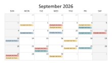2026 Calendar Grid September
