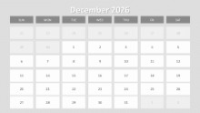 2026 Calendar Image Placeholders December