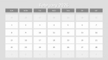 2026 Calendar Image Placeholders February