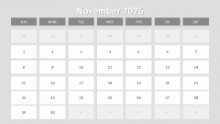 2026 Calendar Image Placeholders November