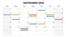 Calendars 2022 Monthly Sunday September