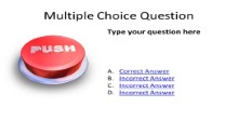 Multiple Choice Push PPT PowerPoint presentation slide layout