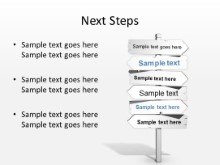Download signpost white next steps PowerPoint Slide and other software plugins for Microsoft PowerPoint