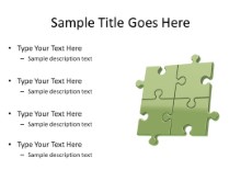 Download puzzle 4b green PowerPoint Slide and other software plugins for Microsoft PowerPoint