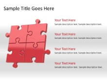 Download puzzle 4b red PowerPoint Slide and other software plugins for Microsoft PowerPoint