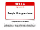 Name Tag Red PPT PowerPoint presentation slide layout