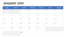 Desk Calendar 2019 All Months
