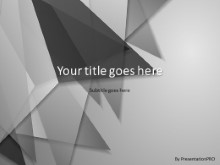 Abstract Triangles Gray PPT PowerPoint Template Background