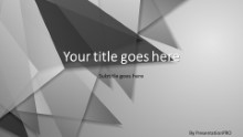 Abstract Triangles Gray Widescreen PPT PowerPoint Template Background