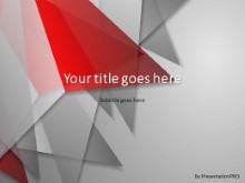 Abstract Triangles Red PPT PowerPoint Template Background