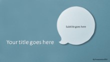Chat Bubble Blue Widescreen
