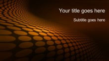 Dotted Waves 01 Orange Widescreen PPT PowerPoint Template Background