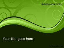 Download elegant swirl green PowerPoint Template and other software plugins for Microsoft PowerPoint