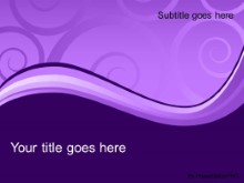 Download elegant swirl purple PowerPoint Template and other software plugins for Microsoft PowerPoint