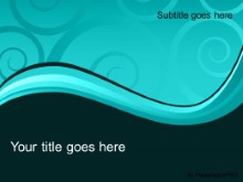 Download elegant swirl teal PowerPoint Template and other software plugins for Microsoft PowerPoint