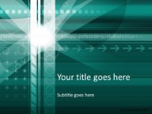 Moving Forward Teal PPT PowerPoint Template Background
