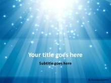 Shimmering Light Beams PPT PowerPoint Template Background