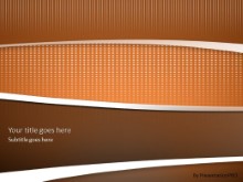 Swoosh Orange PPT PowerPoint Template Background