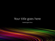 Rainbow Edge PPT PowerPoint Template Background