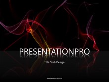 Red Waves PPT PowerPoint Template Background