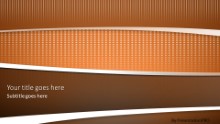 Swoosh Orange Widescreen PPT PowerPoint Template Background
