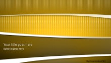 Swoosh Yellow Widescreen PPT PowerPoint Template Background