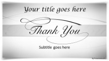Thankyou 02 Gray Widescreen PPT PowerPoint Template Background
