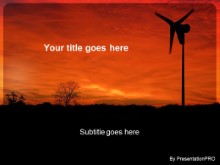Download green energy turbine PowerPoint Template and other software plugins for Microsoft PowerPoint
