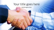 PowerPoint Templates - Corporate Hand Shake Widescreen