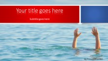 PowerPoint Templates - Drowning Help Widescreen