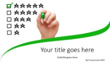 PowerPoint Templates - Five Star Rating Widescreen