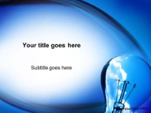 PowerPoint Templates - Blue Sky Bulb