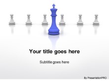 PowerPoint Templates - Chess Leadership Blue