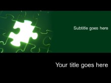 PowerPoint Templates - Green Puzzle