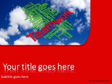 PowerPoint Templates - Teamwork Tag Cloud