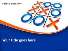 PowerPoint Templates - Tic Tac Toe Strategy