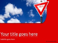 PowerPoint Templates - Yield In Clouds