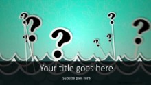 PowerPoint Templates - Sea Of Questions Widescreen