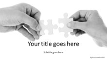 PowerPoint Templates - Hold Puzzles Widescreen