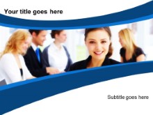 Download smiling female exec PowerPoint Template and other software plugins for Microsoft PowerPoint