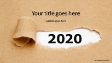 2020 Torn Paper Widescreen