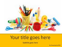 PowerPoint Templates - Back To School Supplies