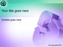 Download recycler purple PowerPoint Template and other software plugins for Microsoft PowerPoint