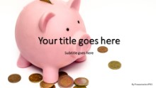 PowerPoint Templates - Piggy Bank Coins