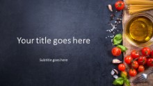 Food PowerPoint Templates and backgrounds for presentations PPT slides.