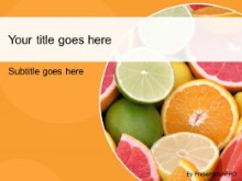 Download citrus fruits orange PowerPoint Template and other software plugins for Microsoft PowerPoint